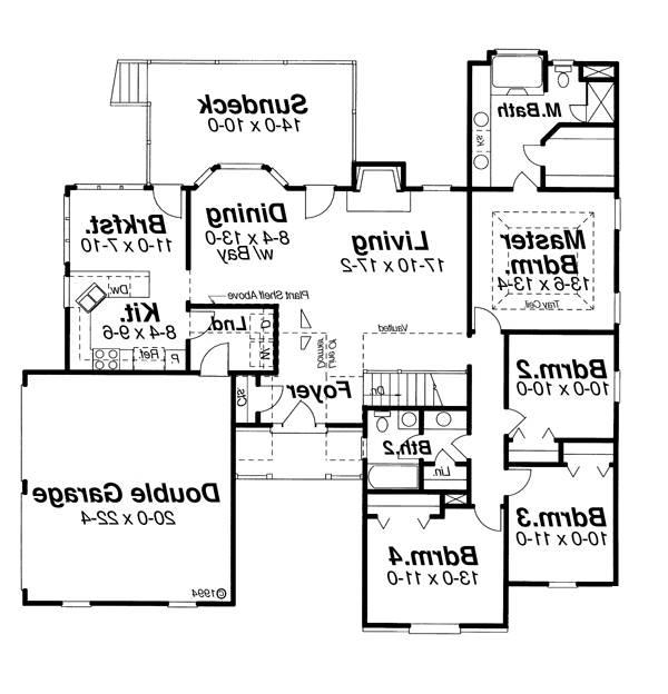 First Floor image of DONOVAN House Plan